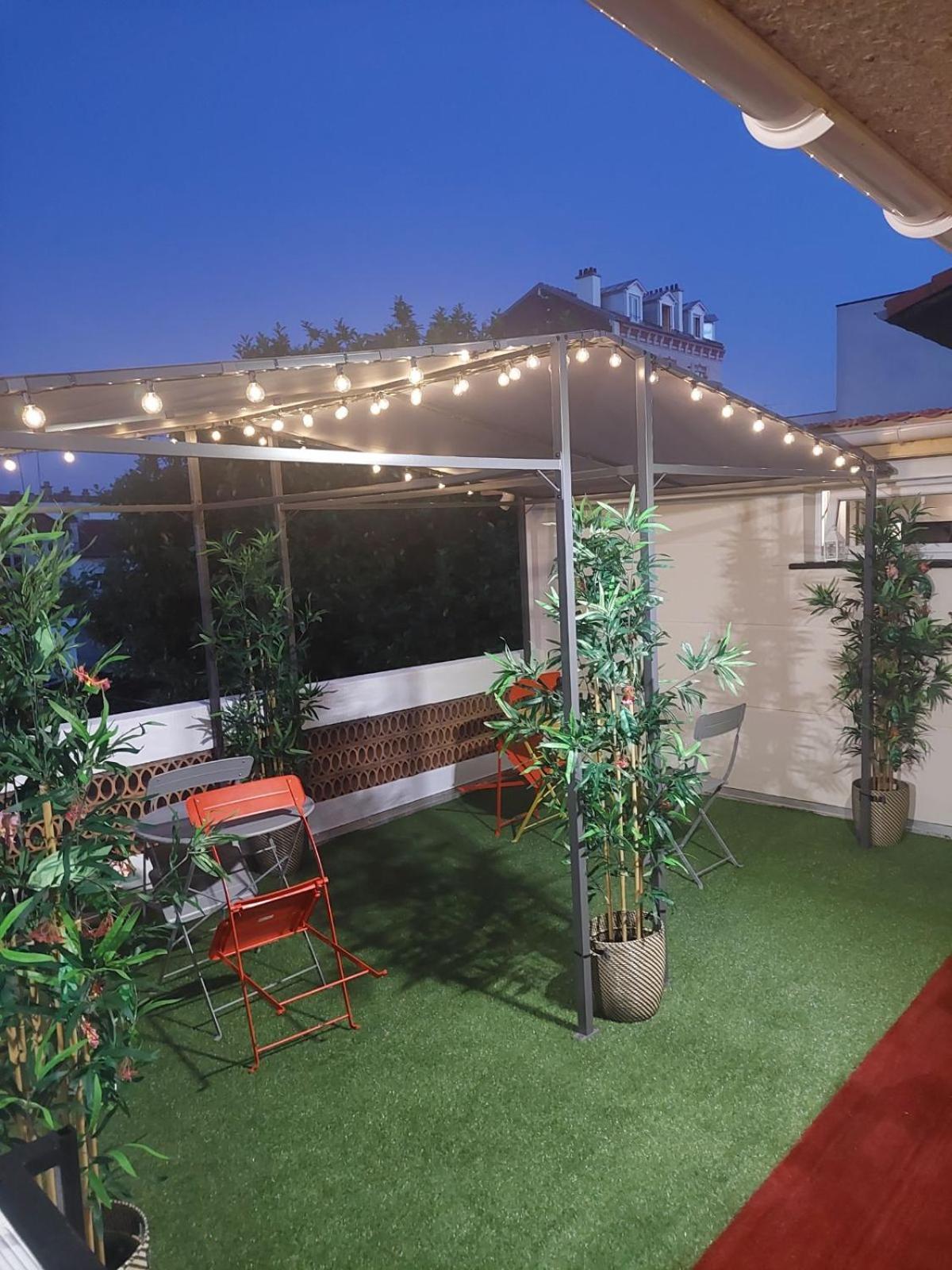 Paris-Eiffel, Bienvenue -Terrasse -Netflix Apartment Pantin Bagian luar foto